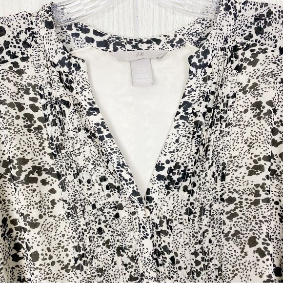 H&M | Black & White Patterned Mini Dress Size XS - Picture 7 of 15